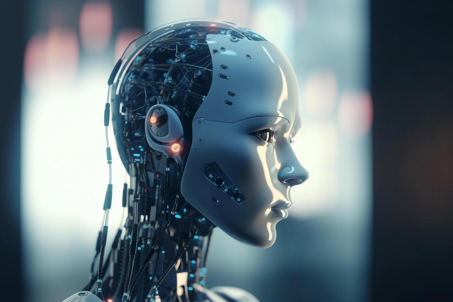 Revolutionizing Robotics with AI Conceptual Illustration photo