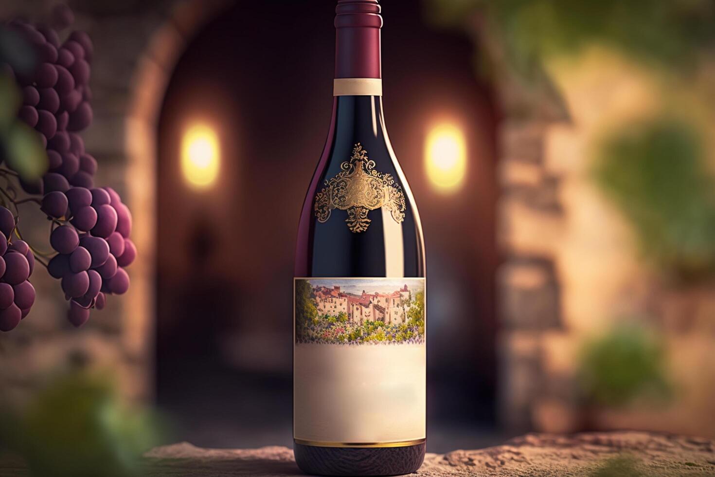 Sipping on Excellence Discovering Chateauneuf-du-Pape Wine in the Rhone Valley AI generated 24059566 Stock Photo at Vecteezy