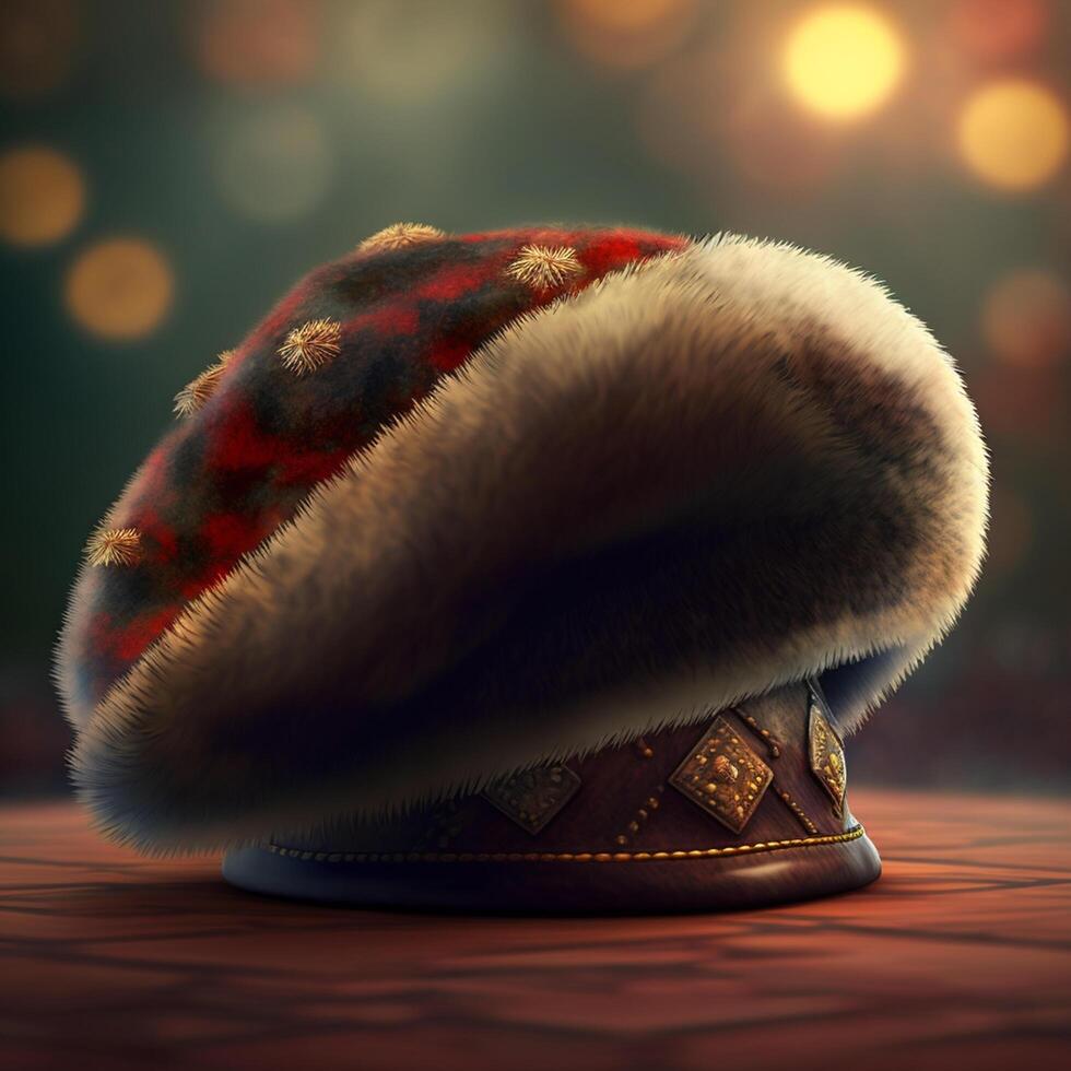 Traditional Russian Shapka Ushanka Hat from the 19th Century photo