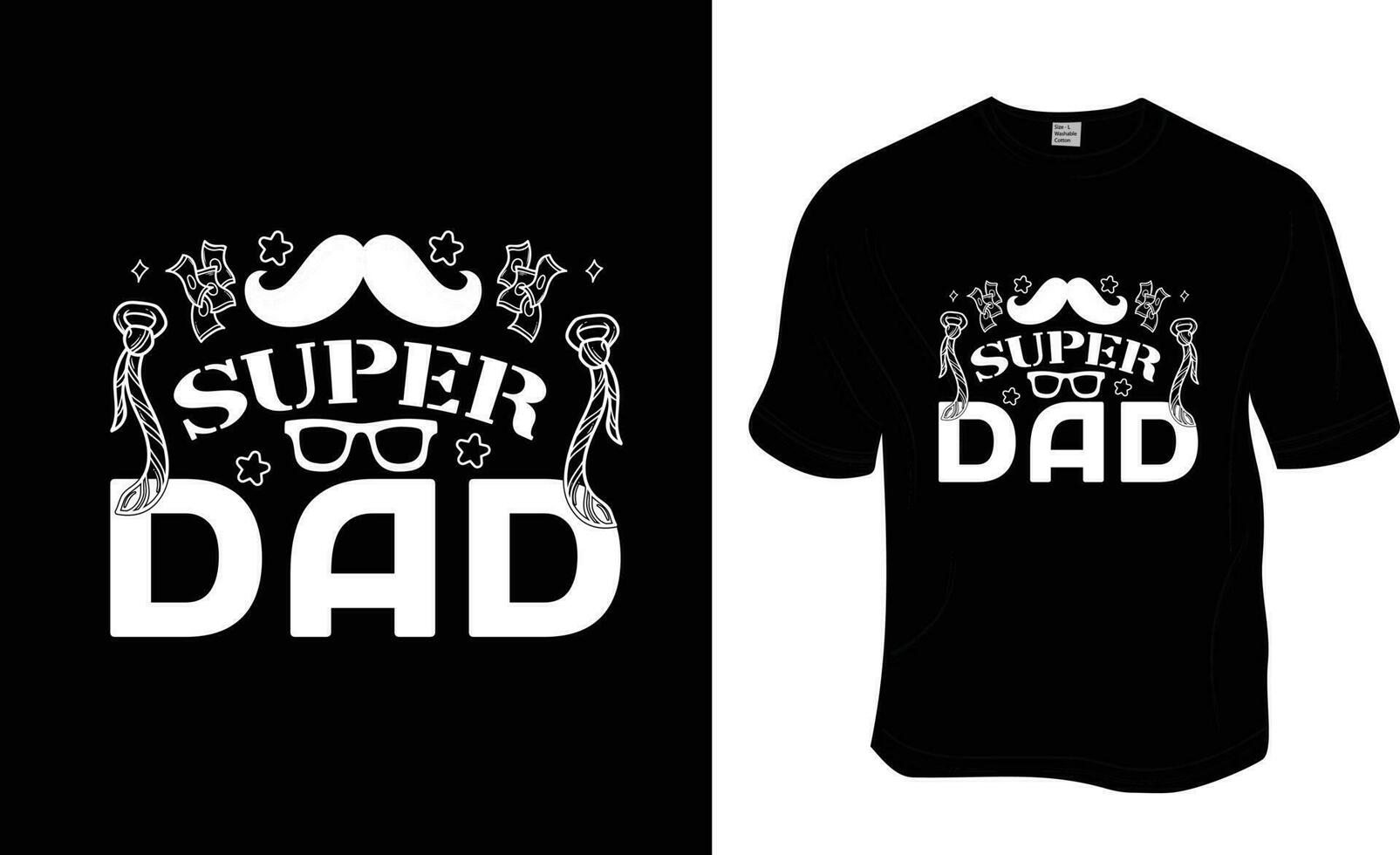 Super Dad, Father's Day, Dad lover T-shirt Design. ready to print for apparel, poster, and illustration. Modern, simple, lettering t-shirt vector