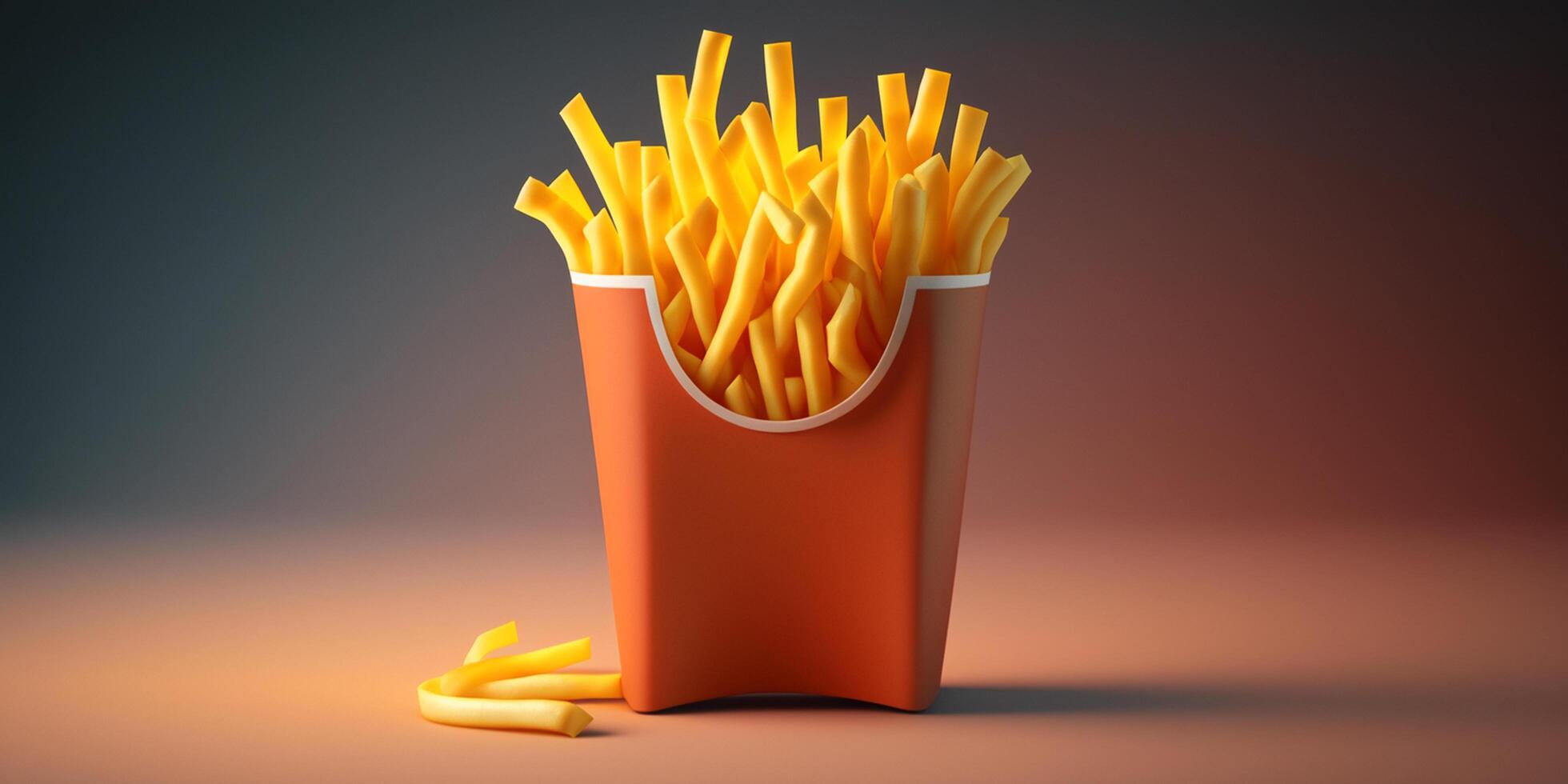 sabroso francés papas fritas o frito patatas ai generado ilustración ai generado foto