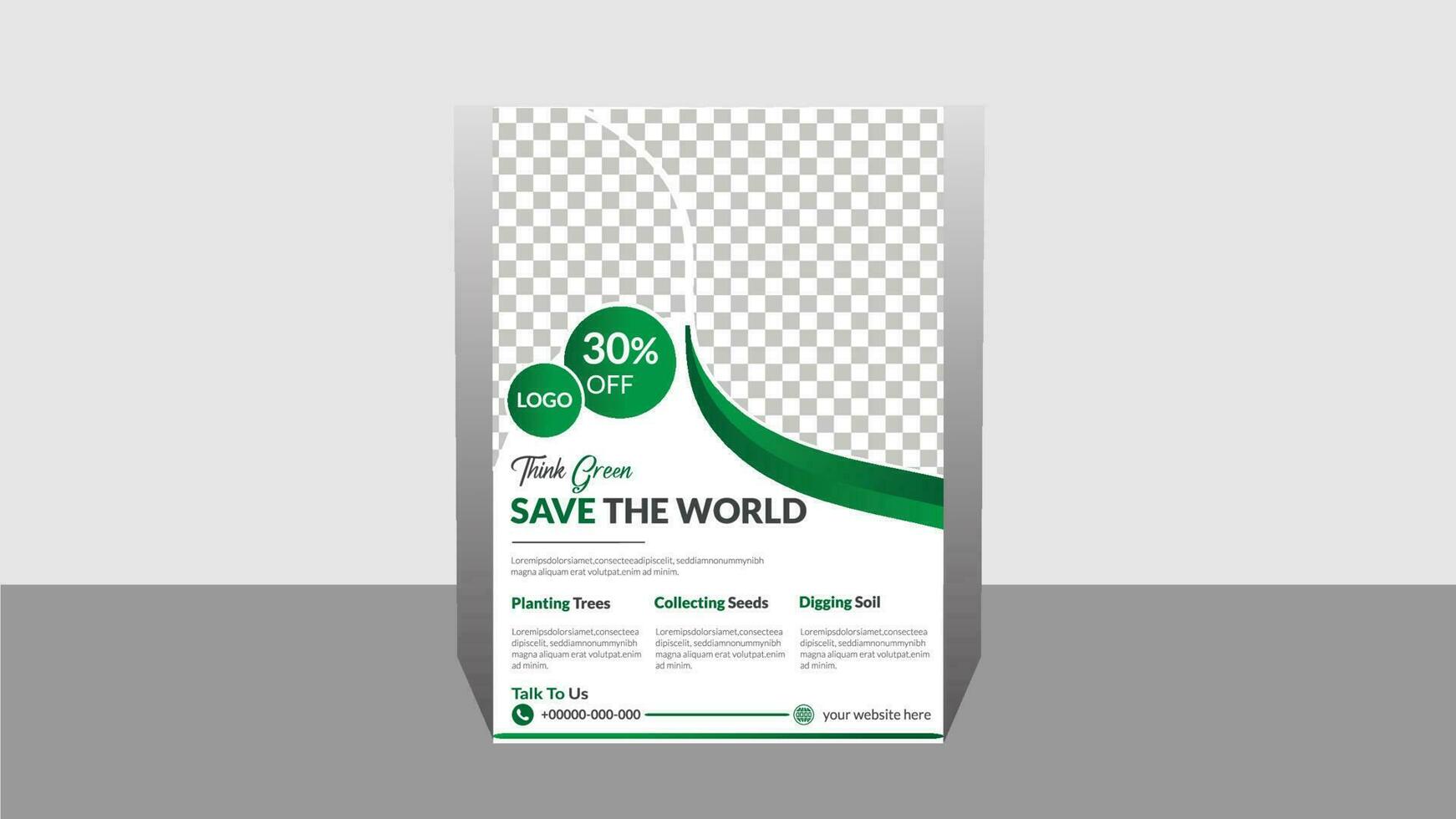 Modern nature flyer template with wonderful design,A4 abstract colorful banners leaflets and vector template for digital company with excellent layout.