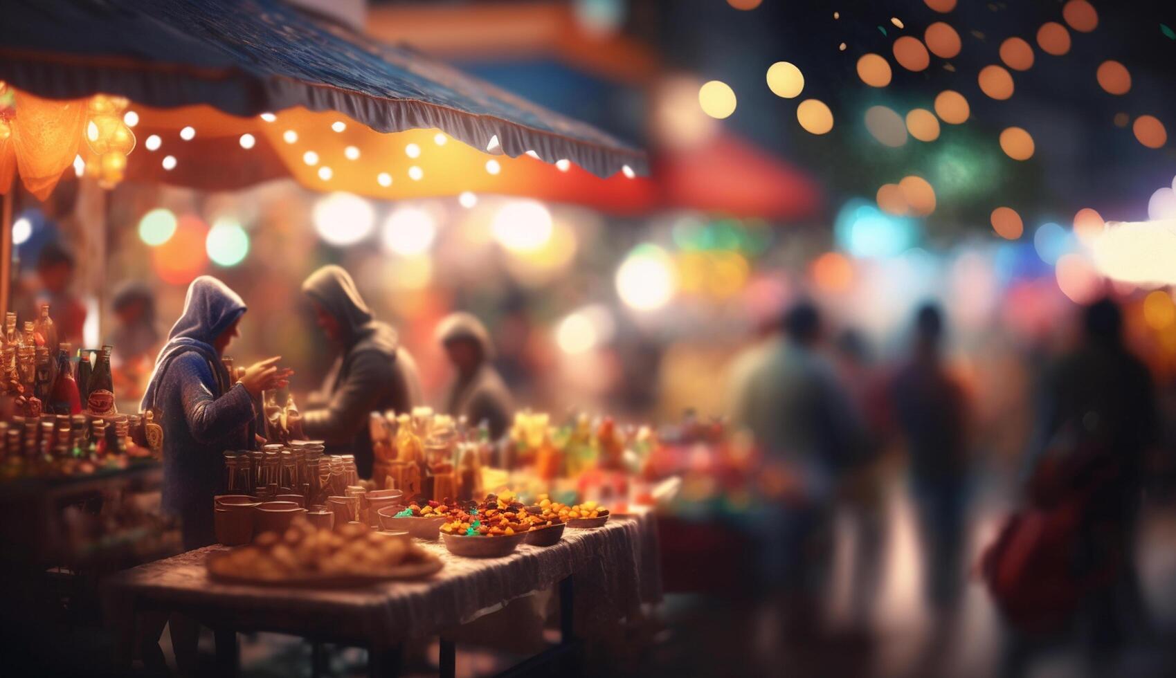 explorador el vibrante caos de un indio bazar un alboroto de colores y especias ai generado foto