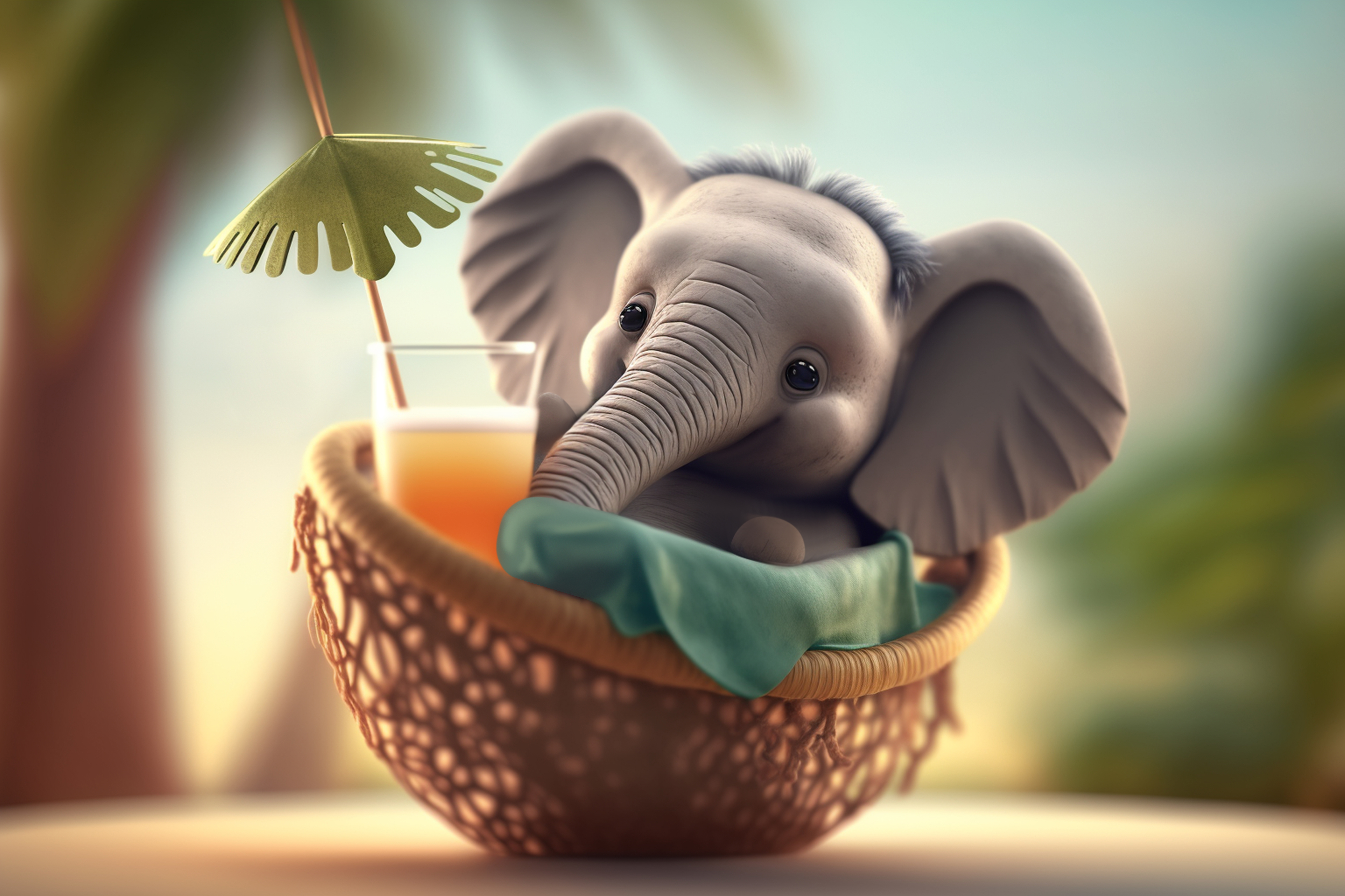 3D Illustration Of A Cute Baby Elephant On A Gray Background Stock Photo  Picture And Royalty Free Image Image 205449619