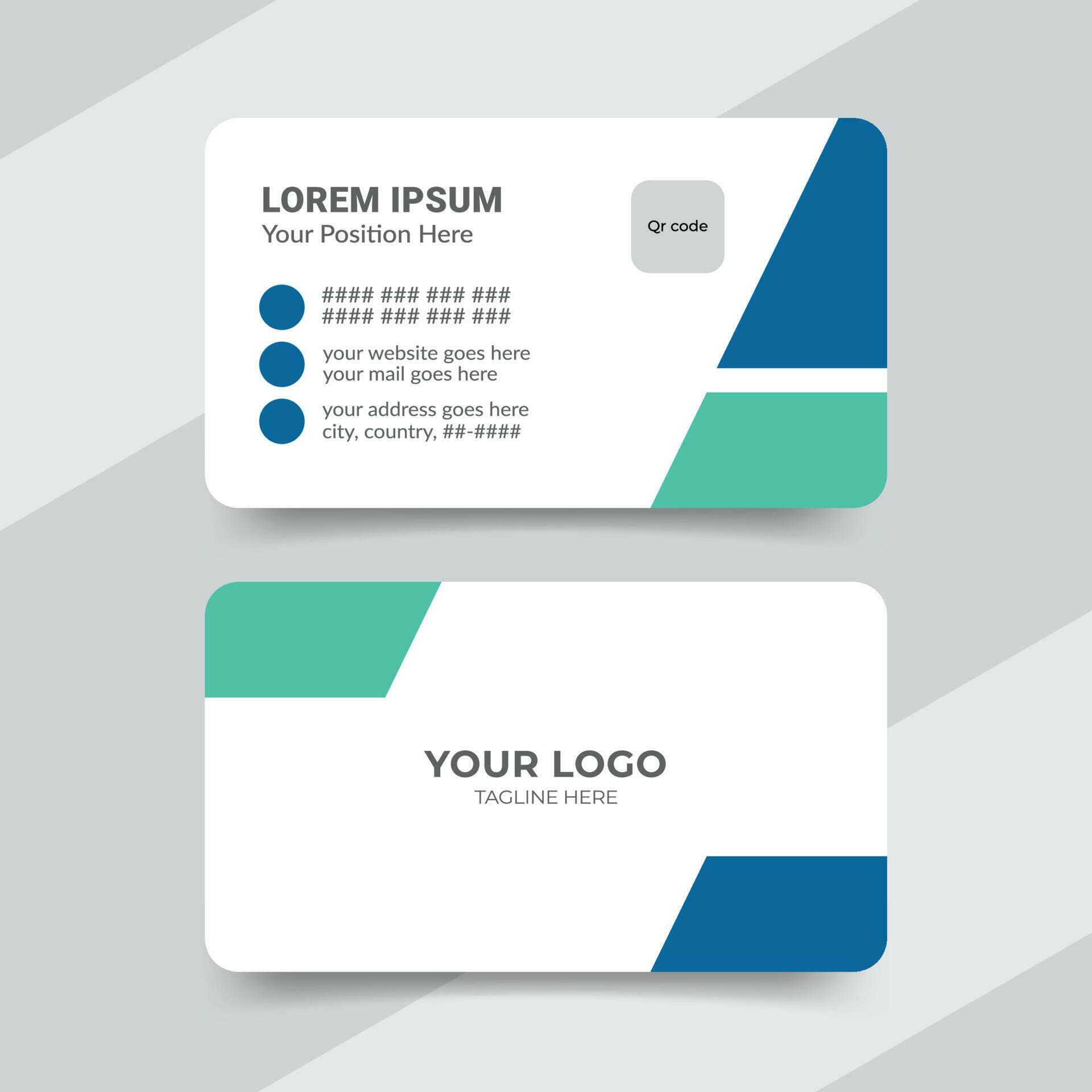 Professional healthcare medical doctor business card template design in