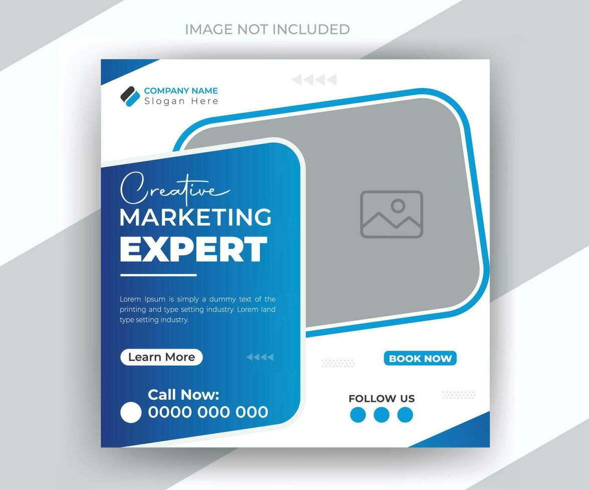 Corporate business social media post or web banner design vector