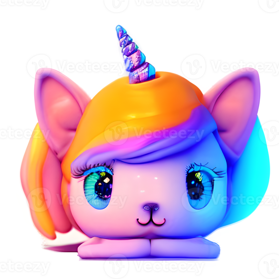 cute unicorn rainbow colorful png