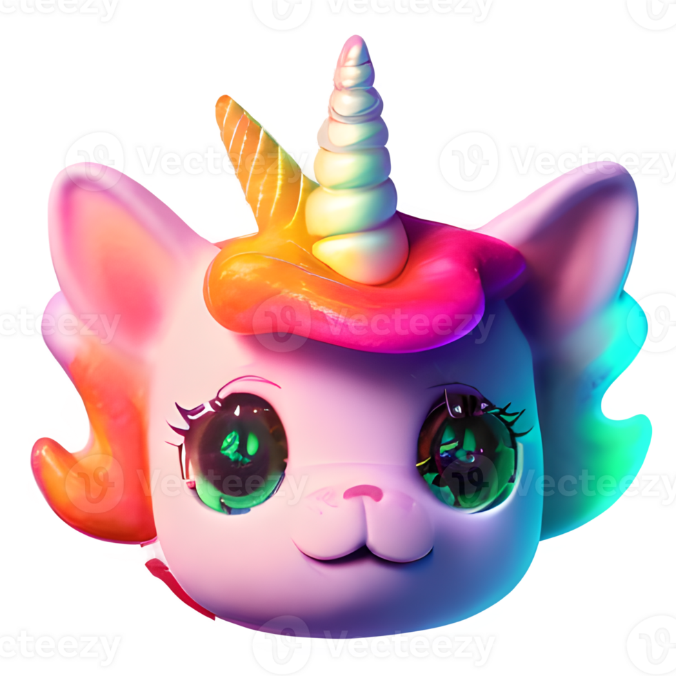 cute unicorn rainbow colorful png