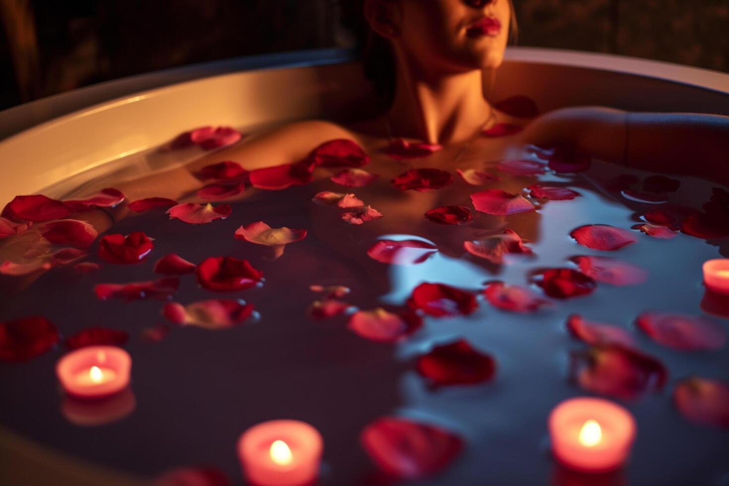 Relaxing Soak in a Rose Petal Hot Tub The Ultimate Spa Experience(07)