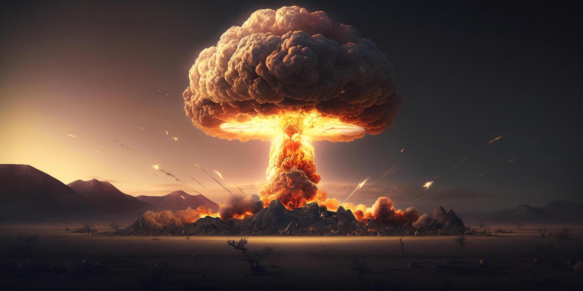 nuclear missile explosion wallpaper