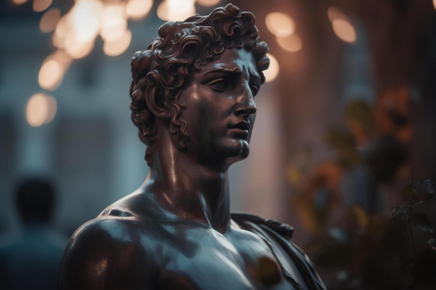 Capturing the Essence of Kairos A Portrait of the Greek God in Sculpture photo