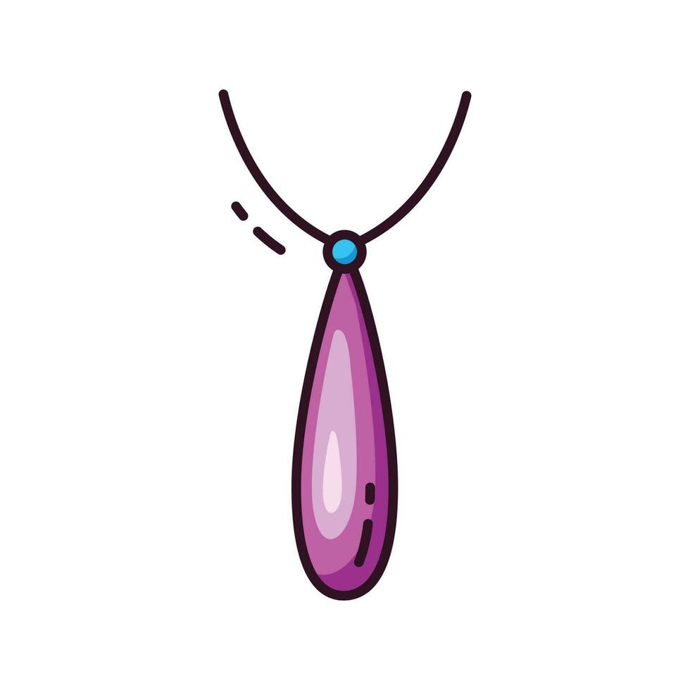Illustration vector graphic of the Pendant Necklace