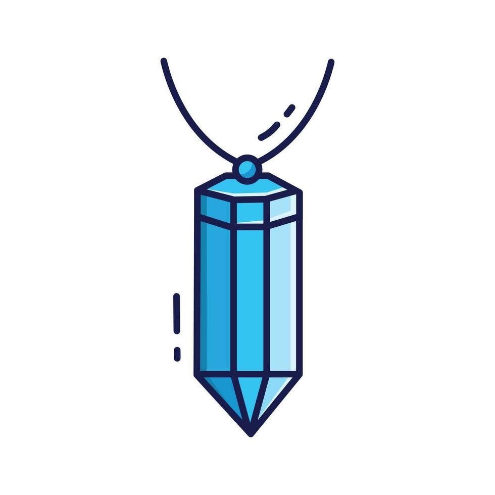Illustration vector graphic of the Pendant Necklace