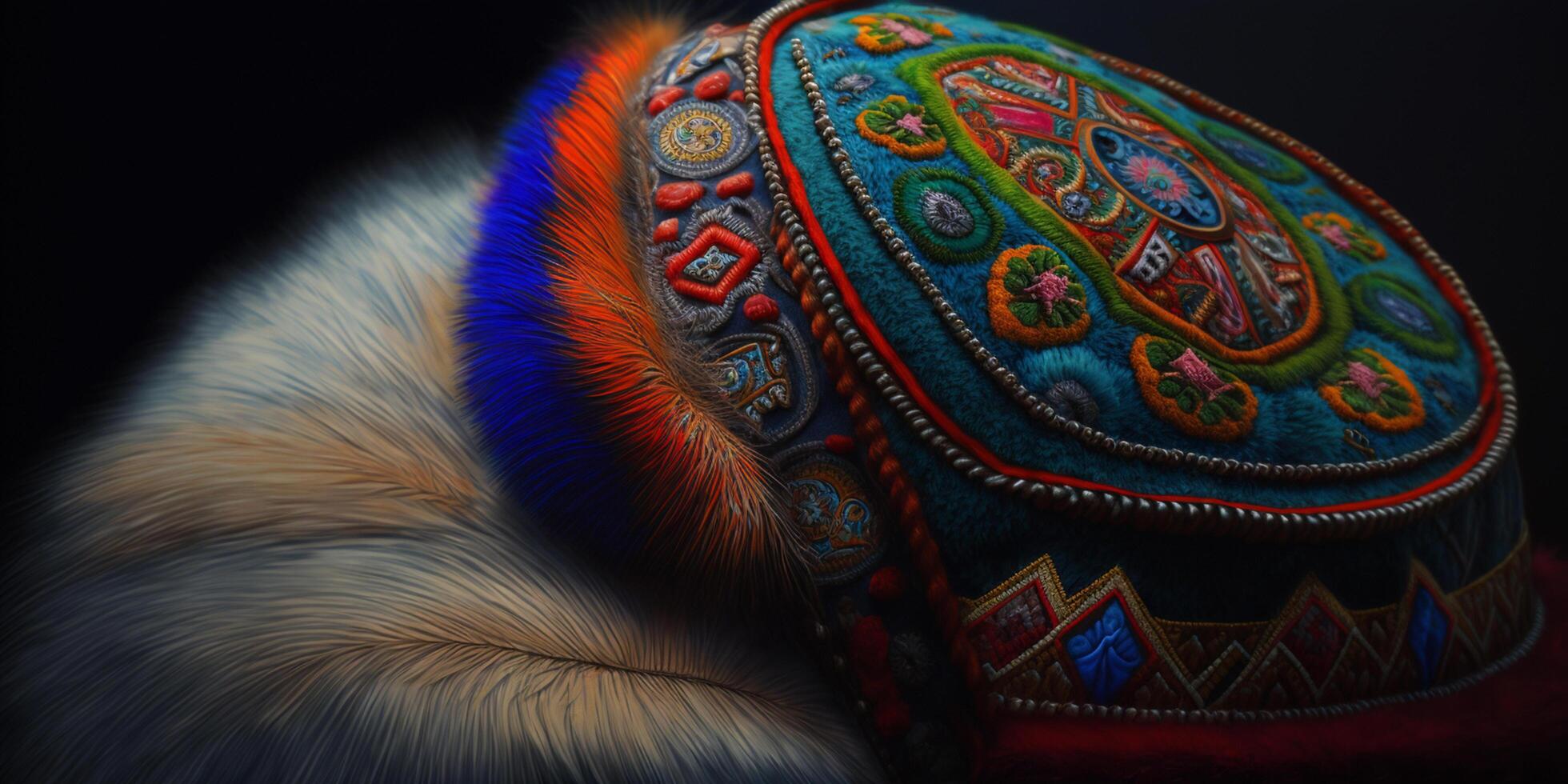 Traditional Russian Shapka Ushanka Hat from the 19th Century photo