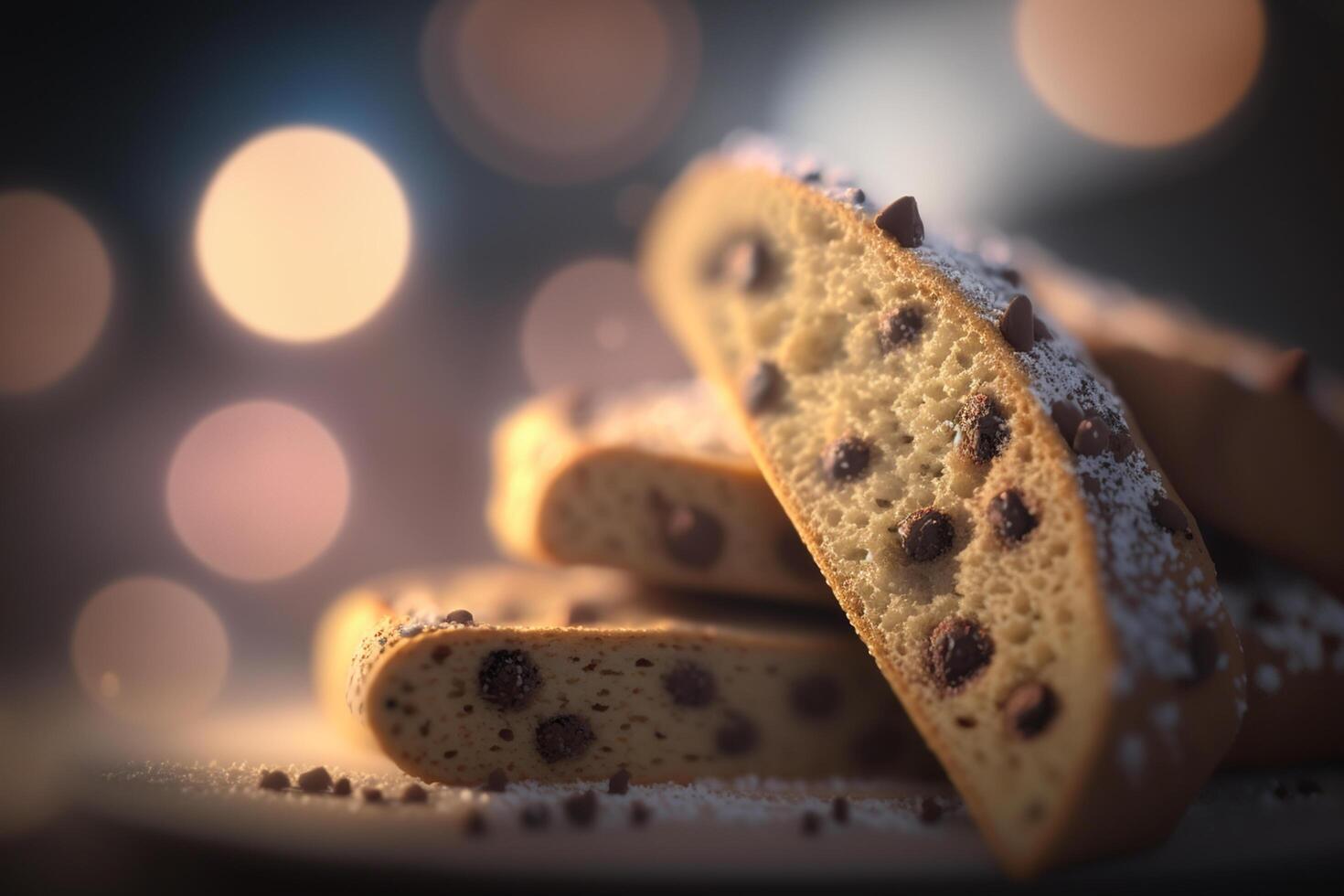 experiencia de italia mejor con nuestra auténtico y delicioso biscotti galletas ai generado foto