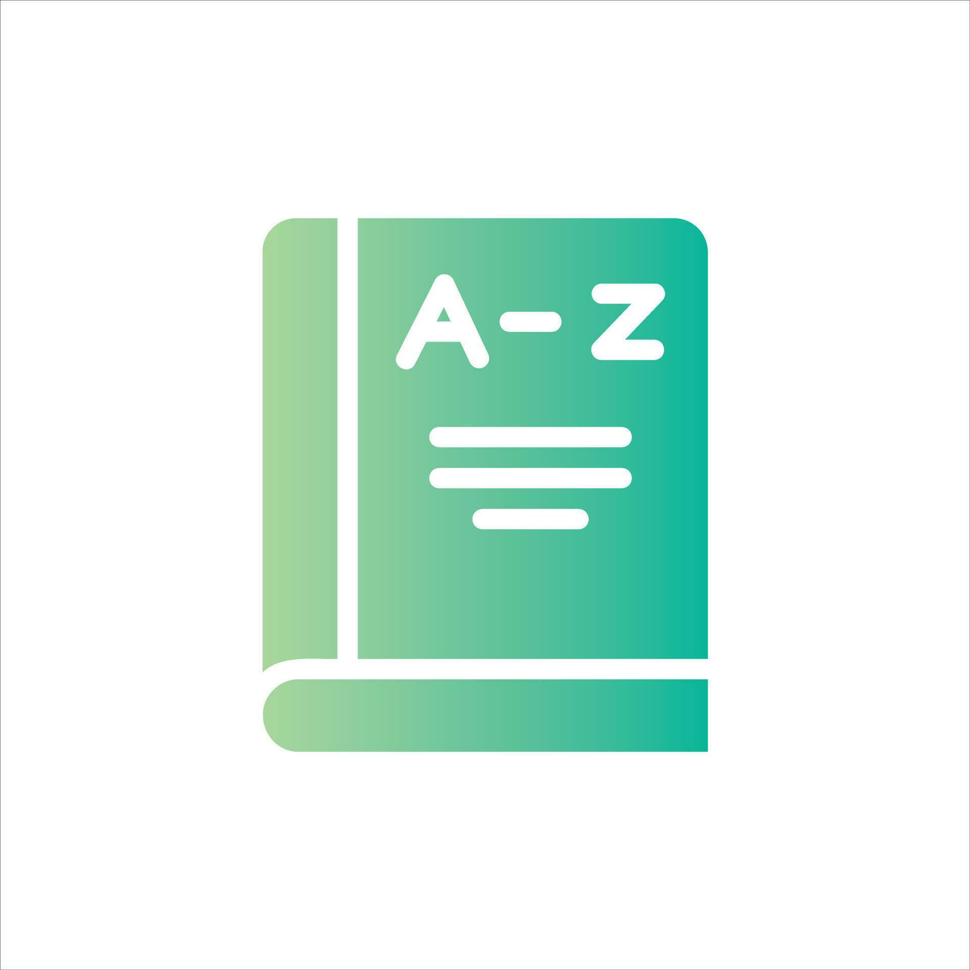 dictionary icon with isolated vektor and transparent background ...