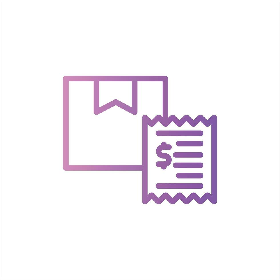 consiqment icon with isolated vektor and transparent background vector