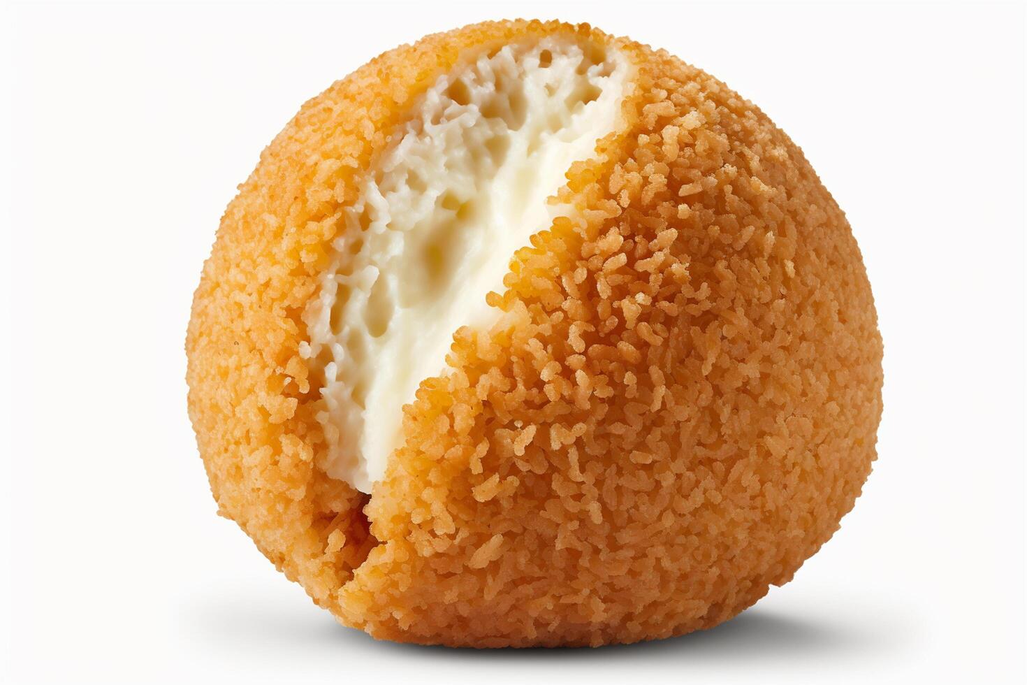 Satisfy Your Hunger Pangs with Authentic Italian Arancini Balls on a White Background photo