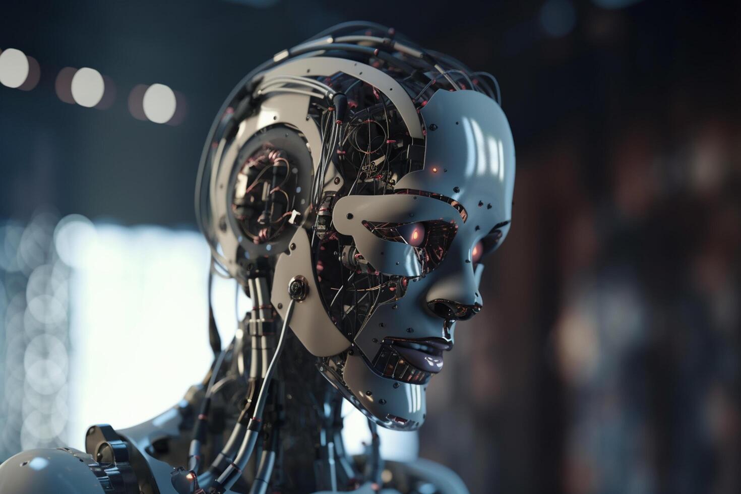 Revolutionizing Robotics with AI Conceptual Illustration photo