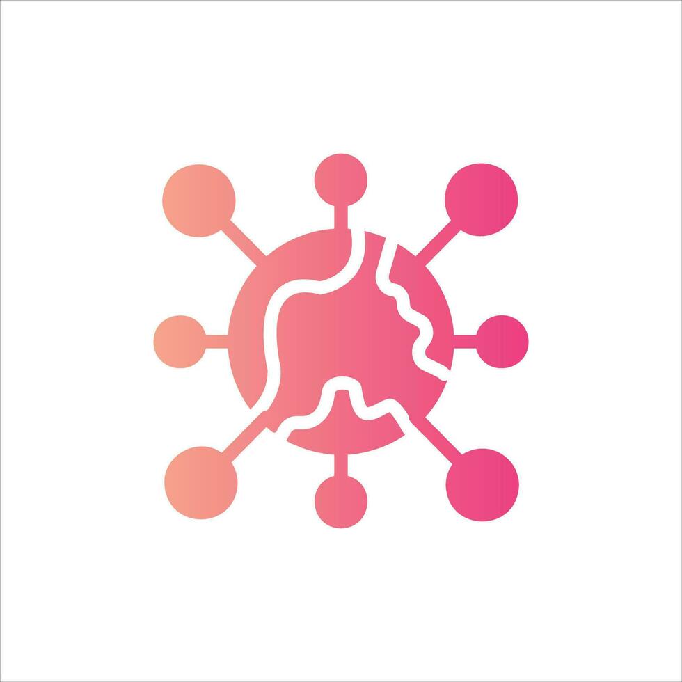 connection in flat design style vector