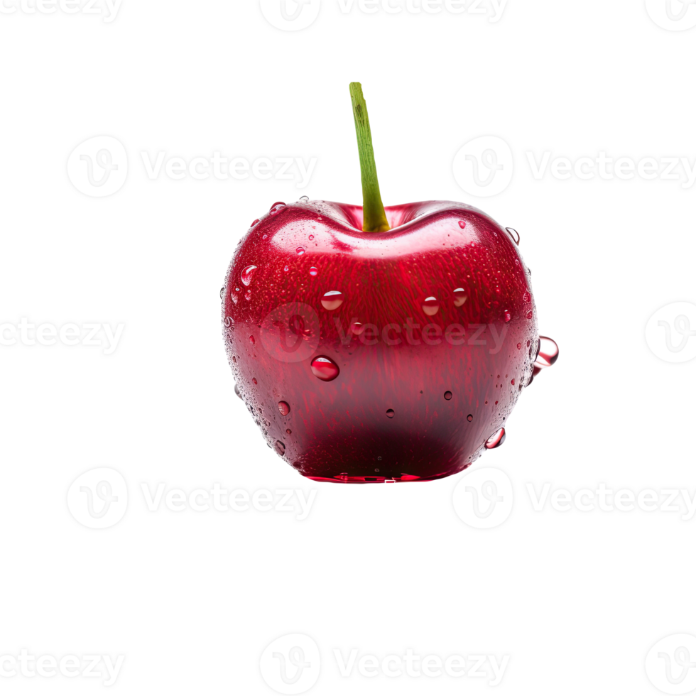 Juicy Red Apple with Droplets of Water, Perfect for A Healthy Snack . png