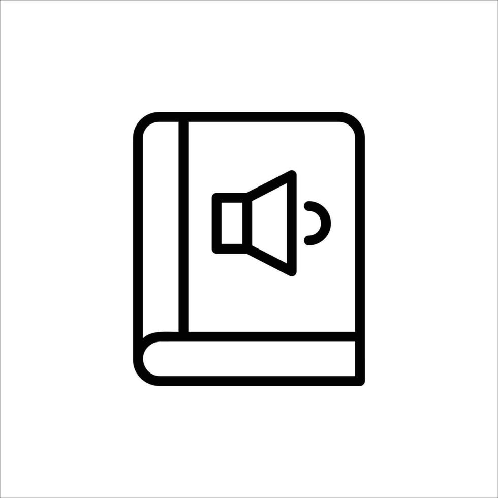 audiobook in flat design style vector