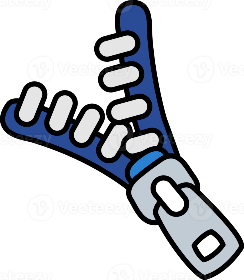 cartoon zipper outline png