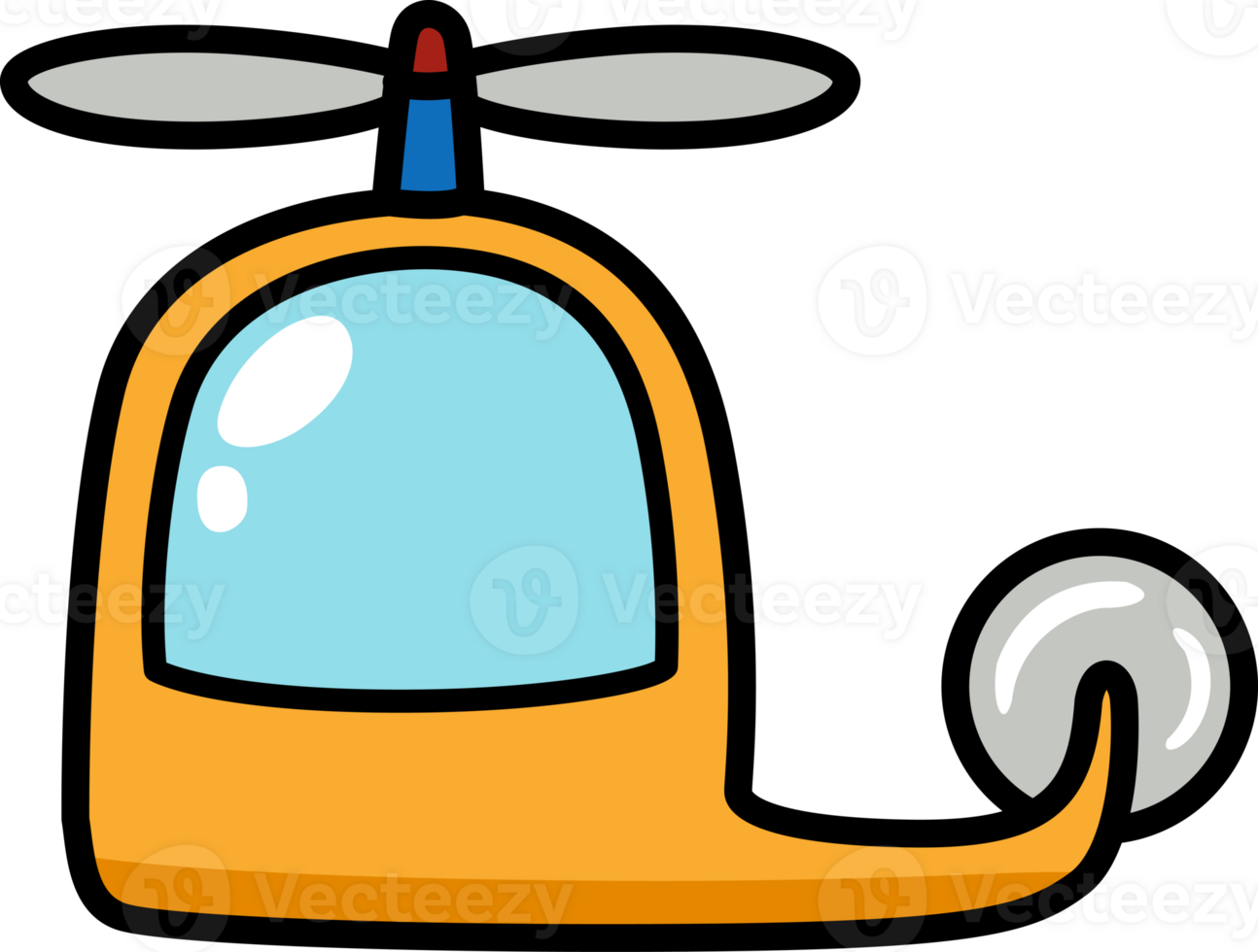 cartoon helicopter outline png