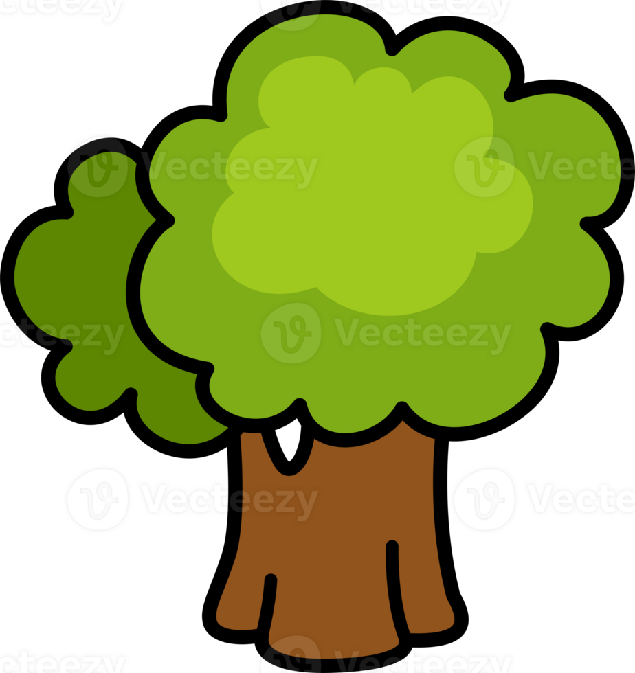 cartoon tree outline png