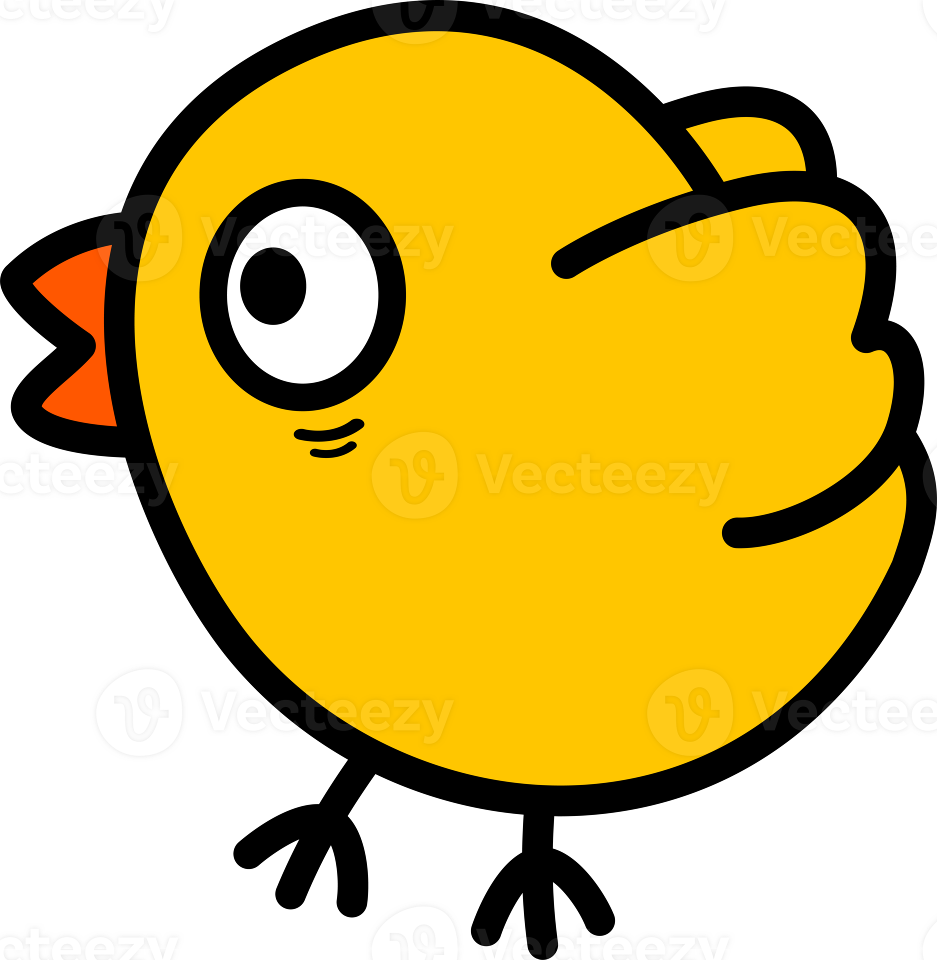 cartoon-chick-outline-24063008-png