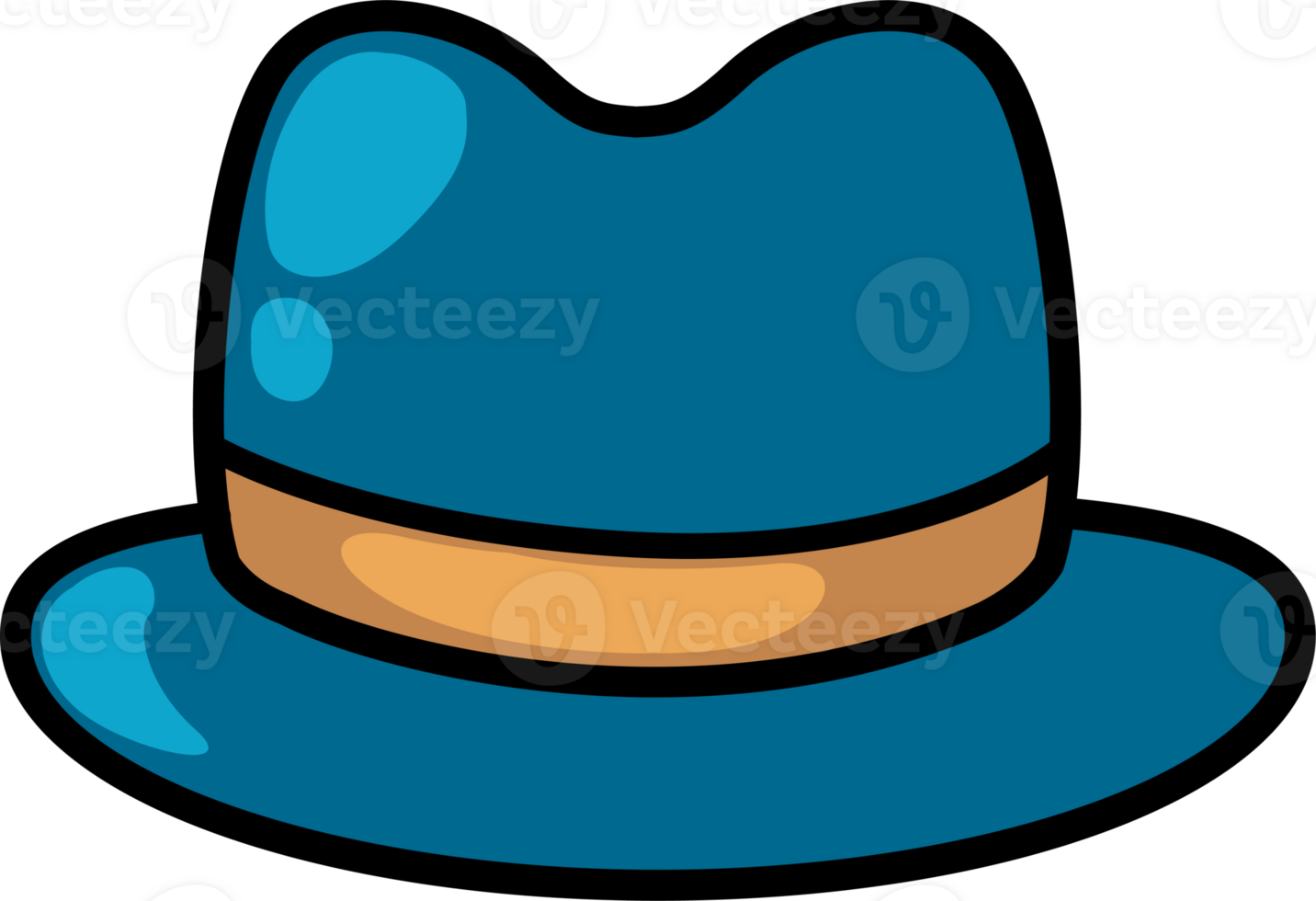 cartoon hat outline 24063017 PNG