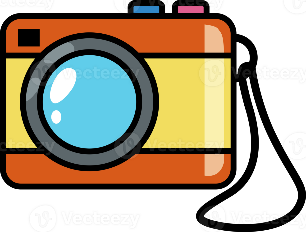 cartoon camera outline png