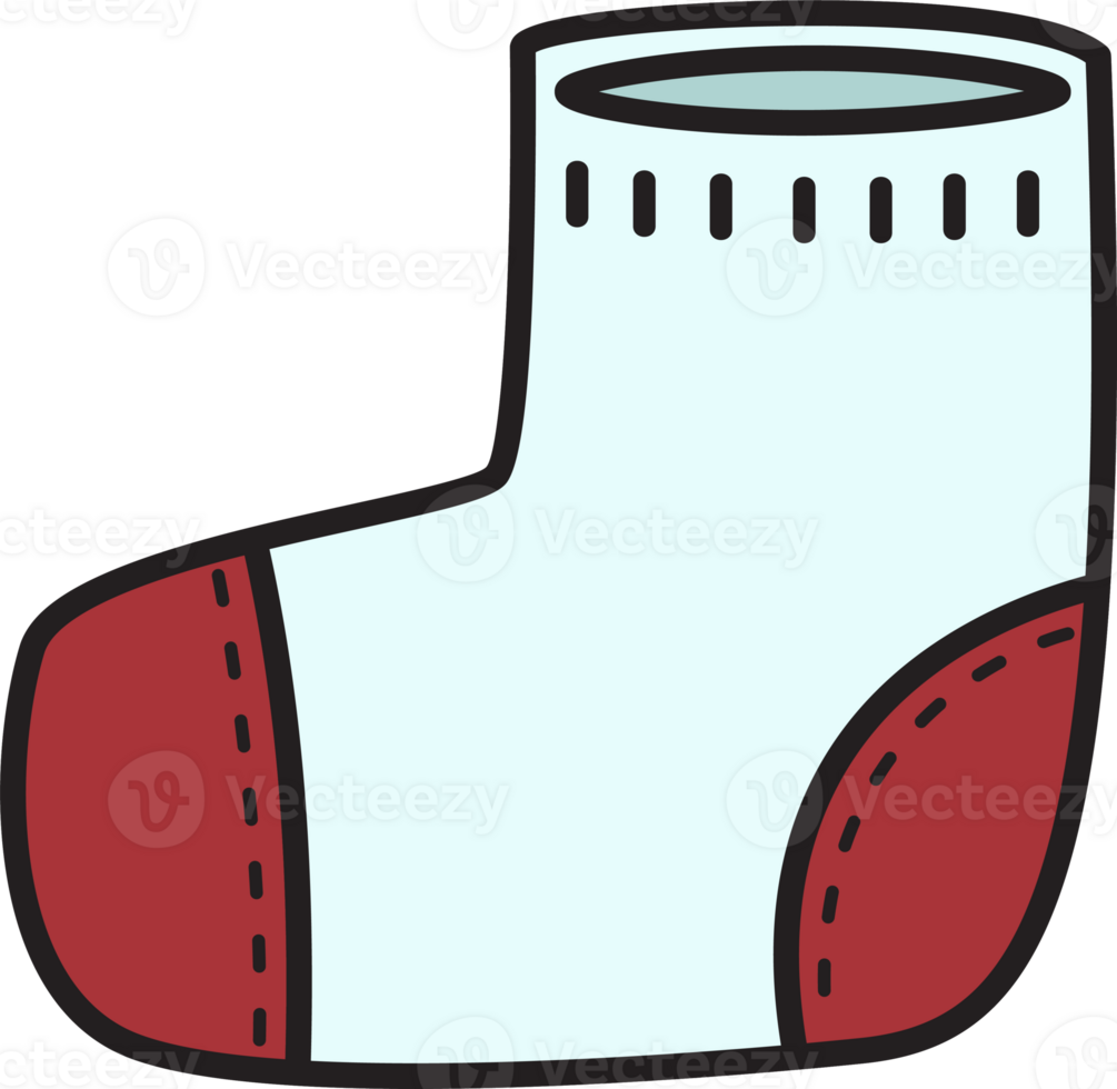 cartoon sock outline png