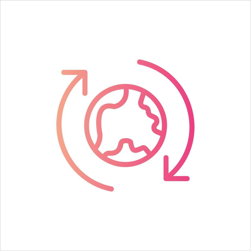 recycle in flat design style vector