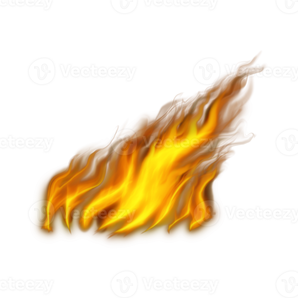 Realistic burning fire flames, Burning hot sparks realistic fire flame