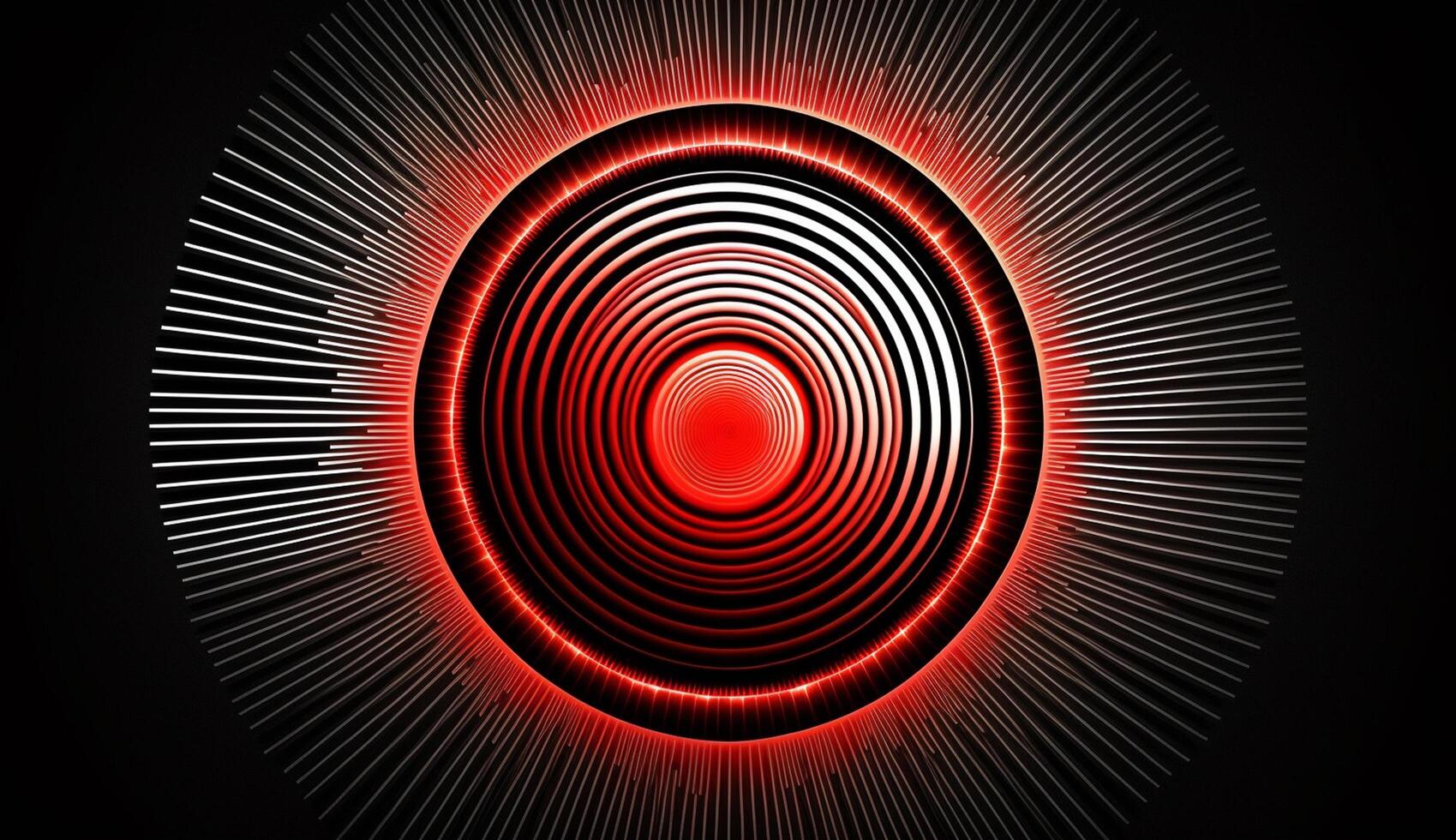 Radiant Crimson Waves on a Dark Abstract Canvas photo