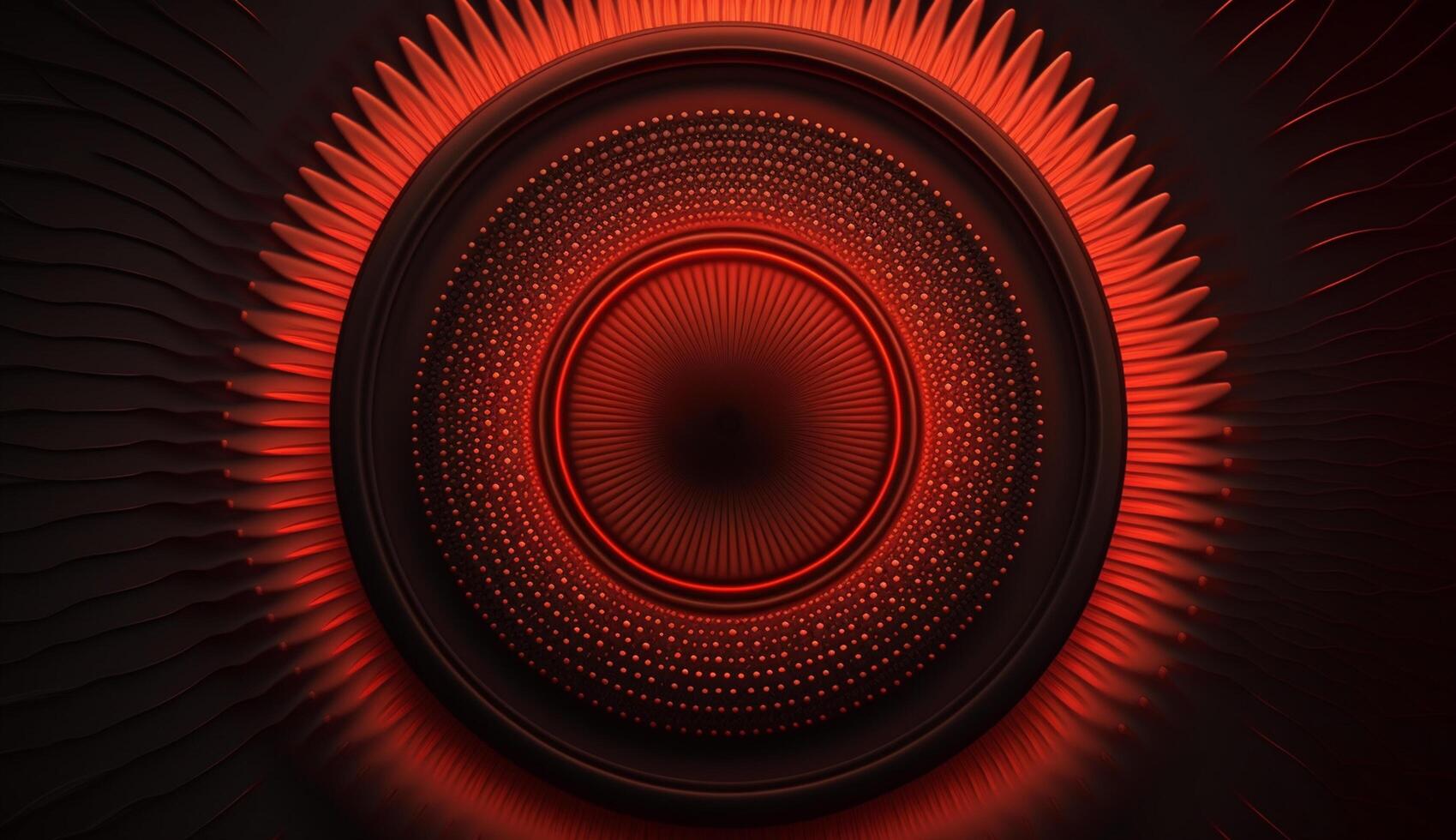 Radiant Crimson Waves on a Dark Abstract Canvas photo