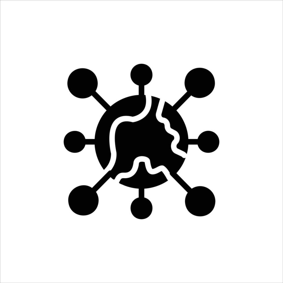 connection in flat design style vector