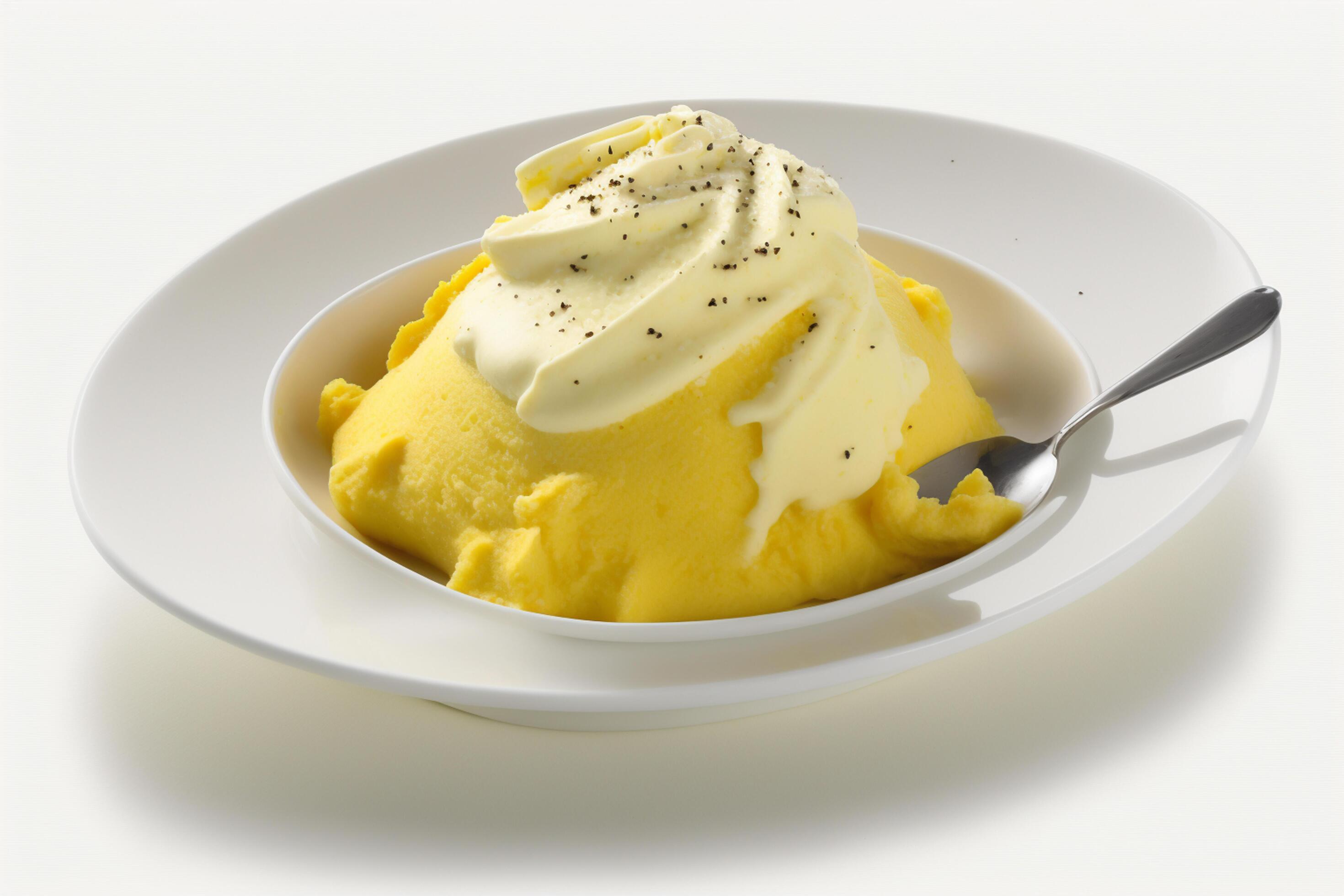 Authentic Italian Polenta Dish Isolated on White Background for Gourmet