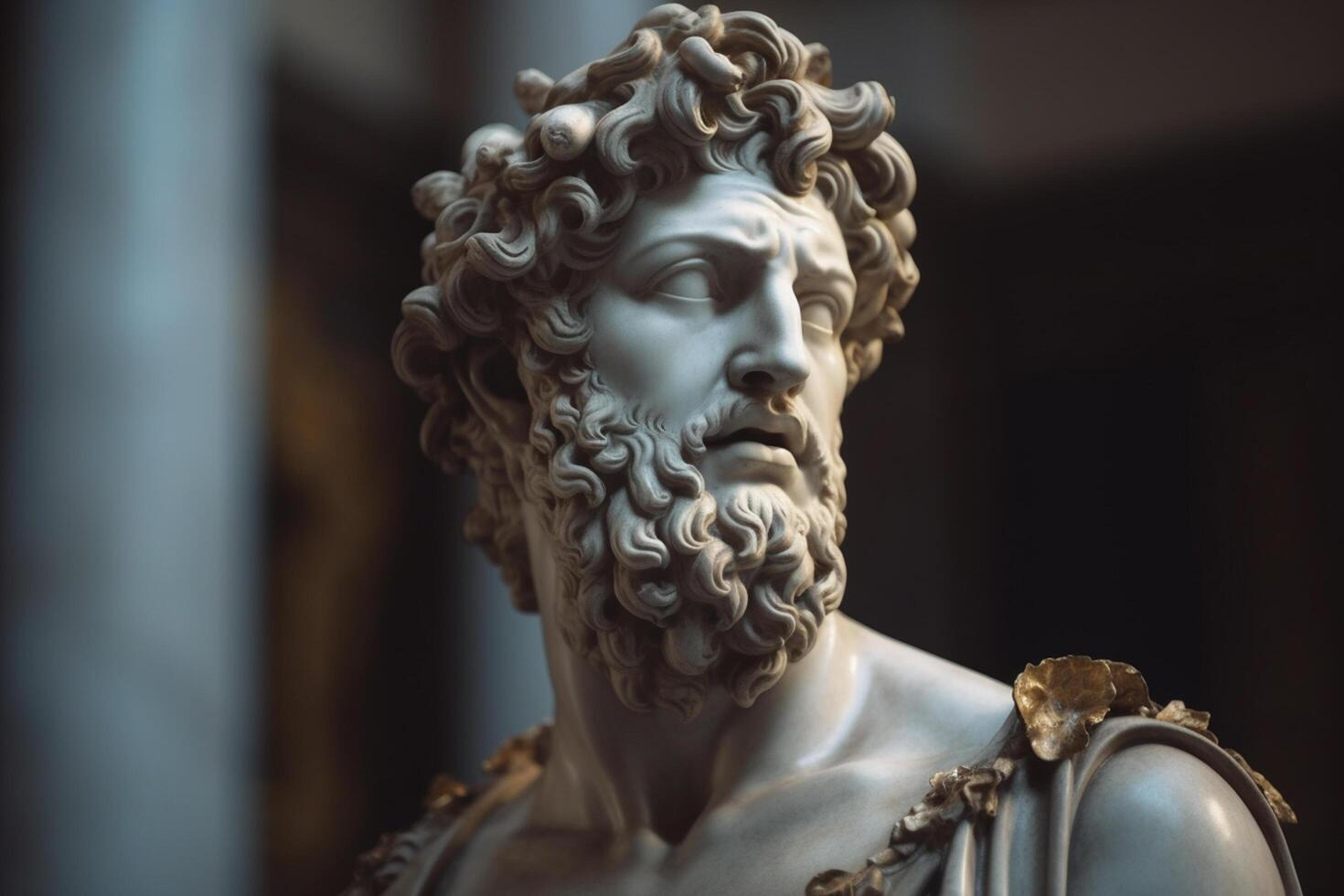 Capturing the Essence of Kairos A Portrait of the Greek God in Sculpture photo