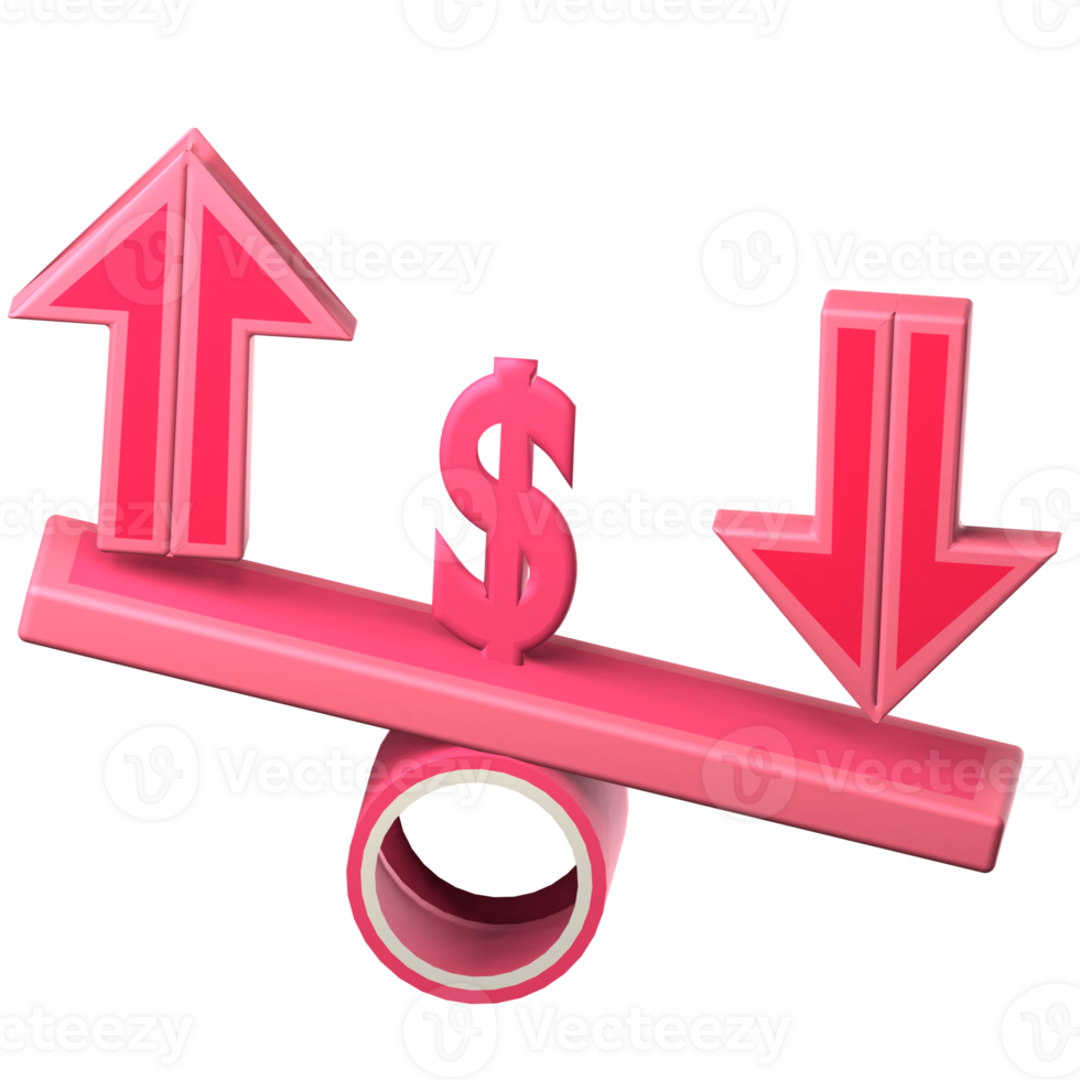 up and down 3d icon png