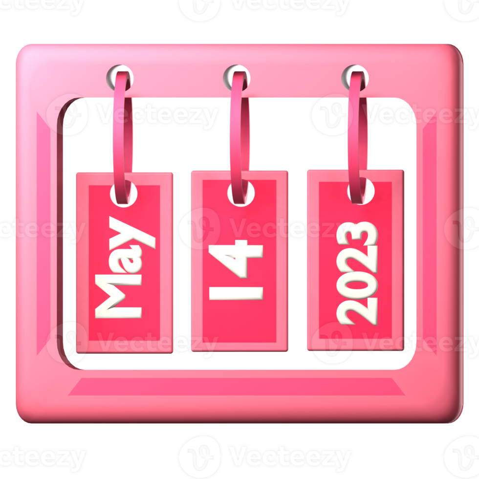 calender 3d icon png