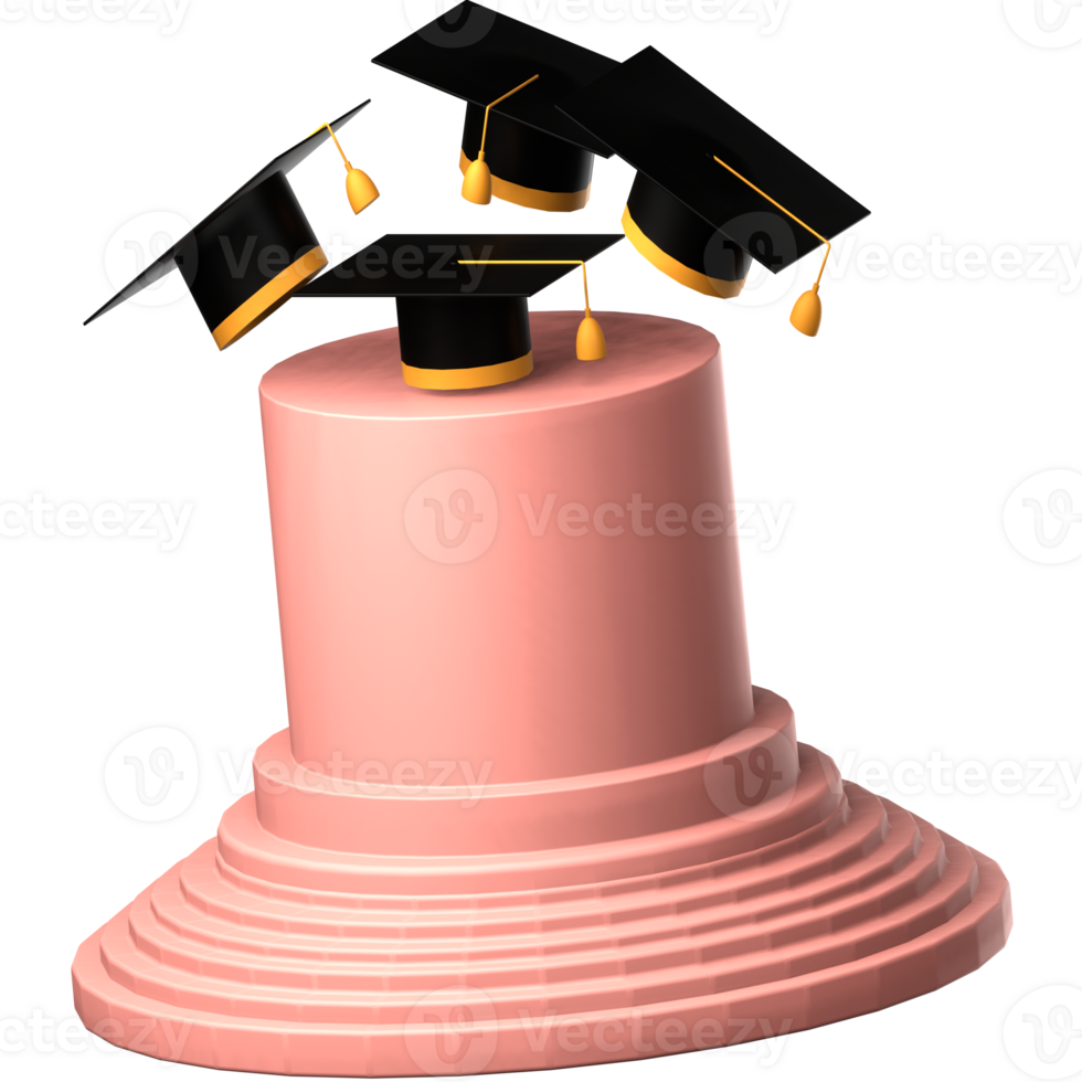 chapeau toge 3d icône png