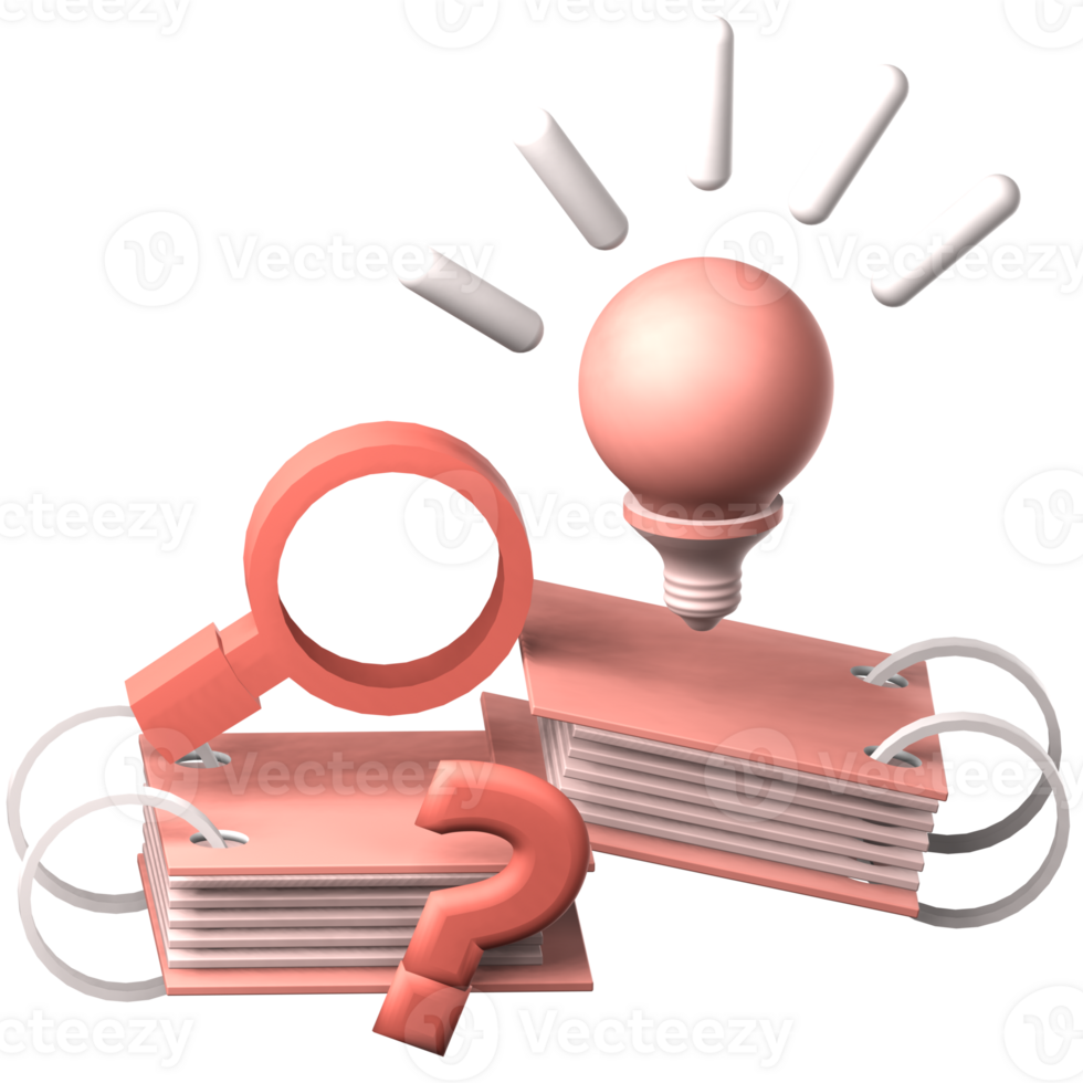 creative learning 3d icon png
