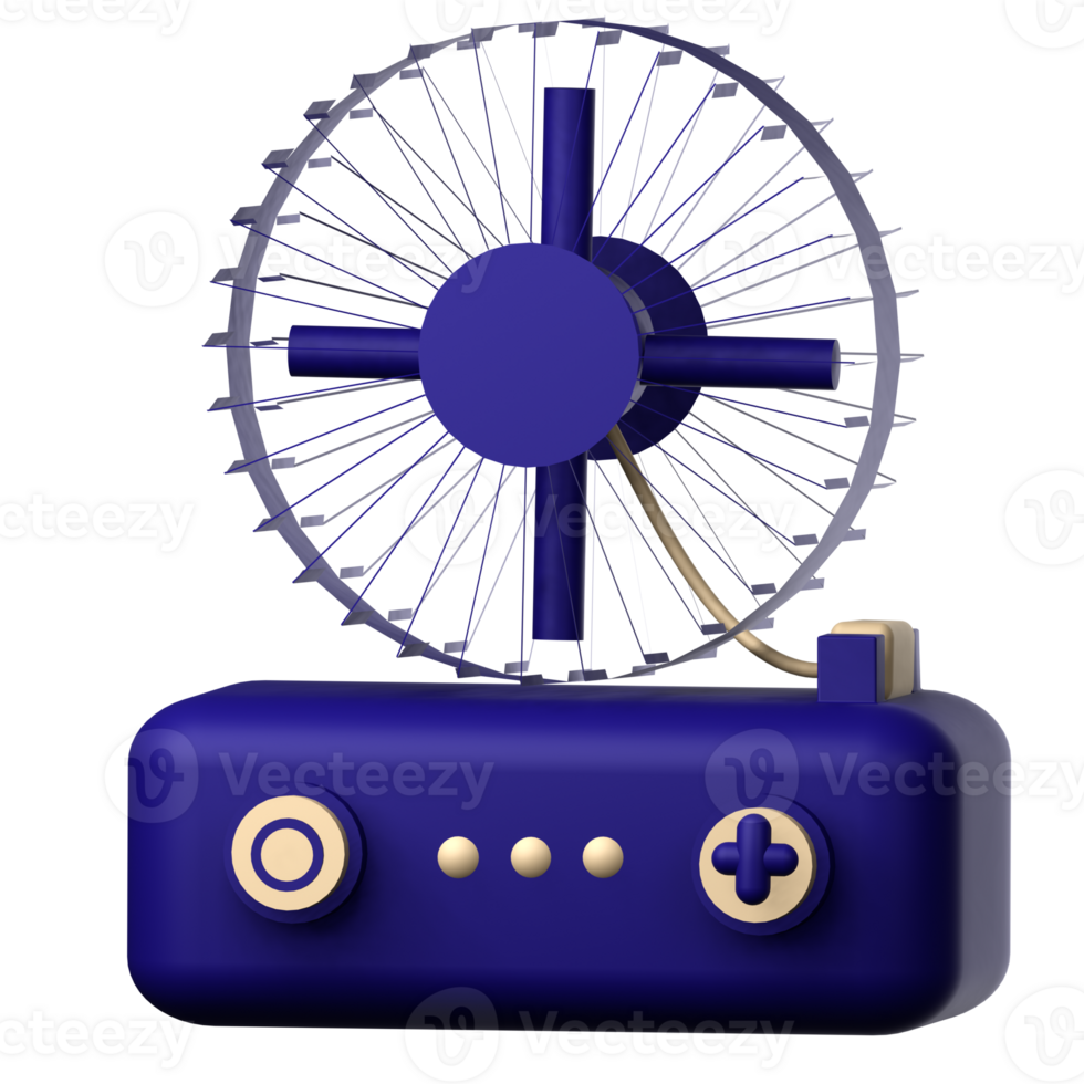 portable fan 3d icon png