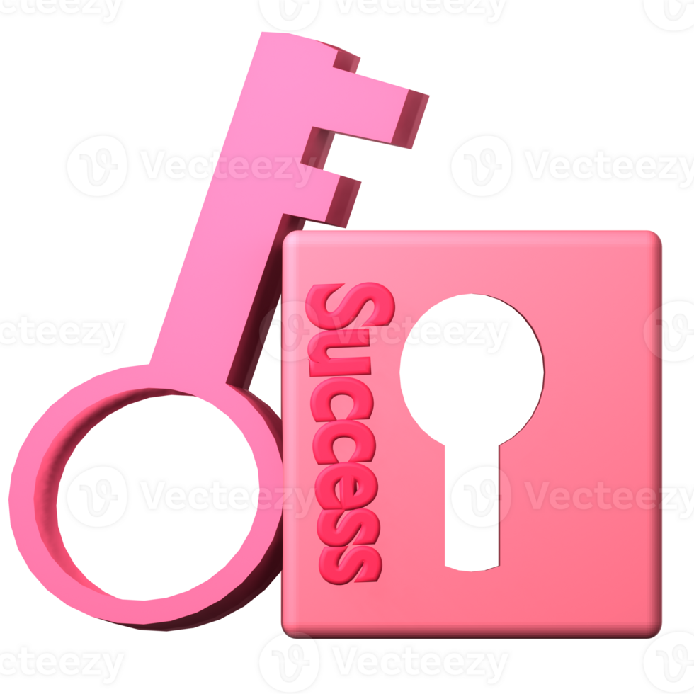 key 3d icon 24063719 PNG