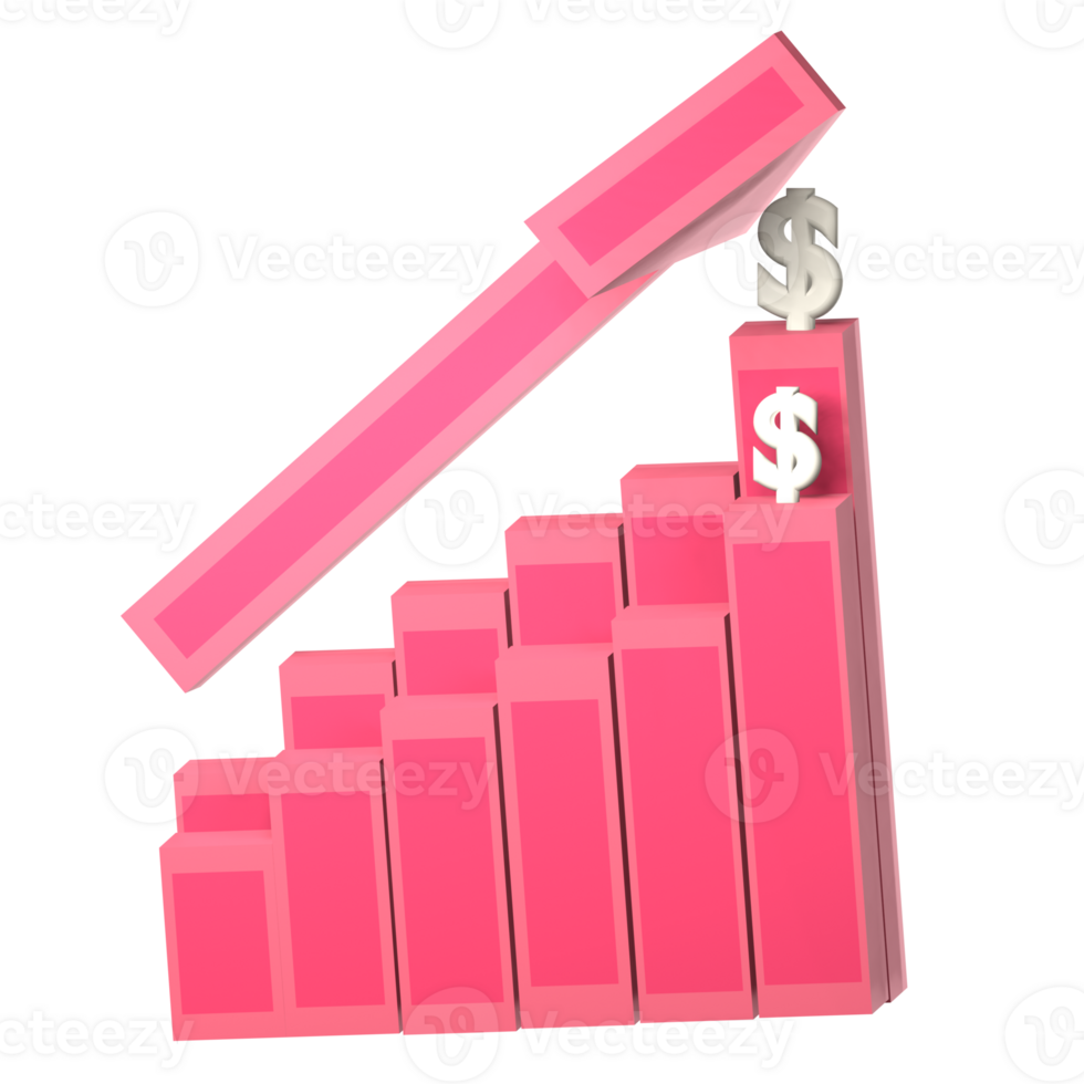 candle chart 3d icon png