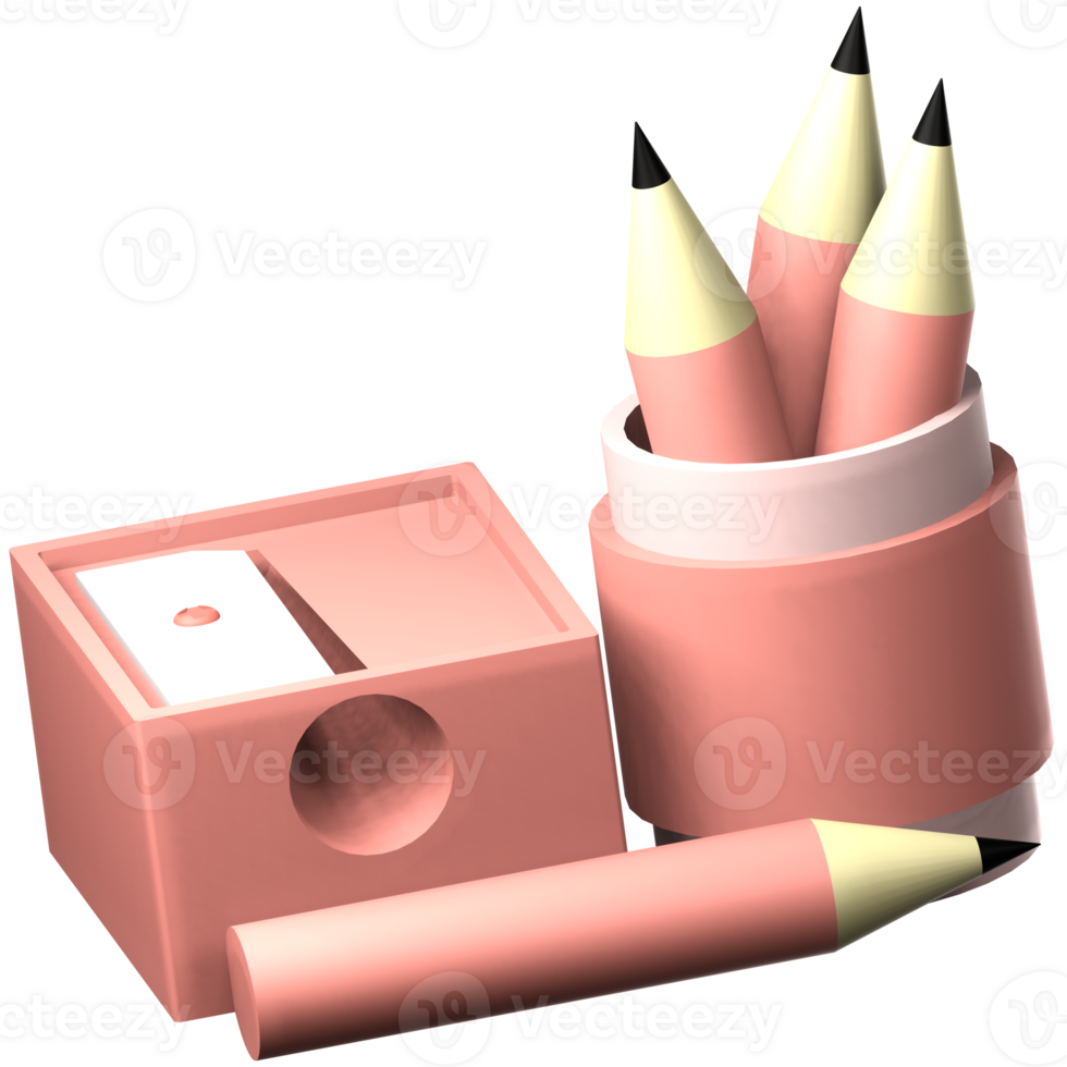 pencil 3d icon png