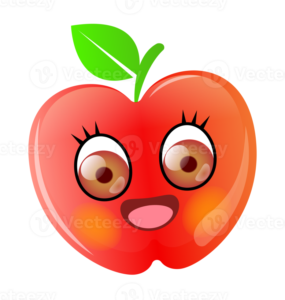 Cute cartoon sticker. PNG with transparent background