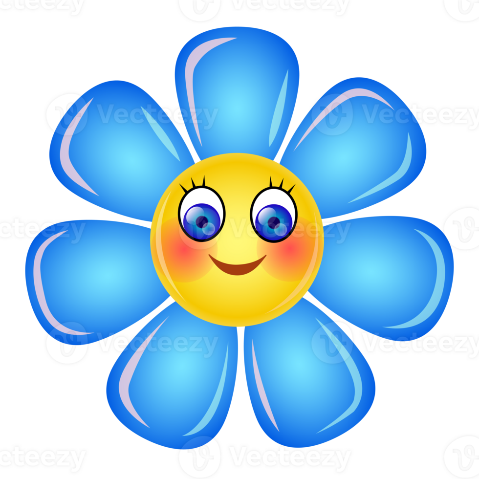 Cute cartoon sticker. PNG with transparent background